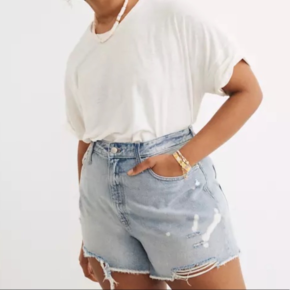 Madewell Pants - NWT Madewell The Momjean Deconstructed Shorts